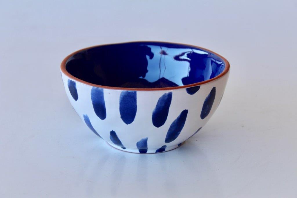 Blue & White Blob Bowl